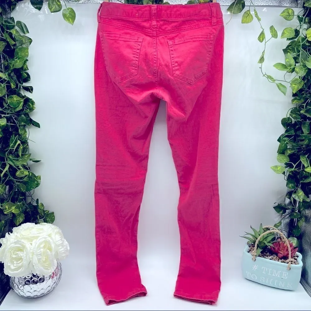 Mudd Dark Coral Skinny Jeans Size 1